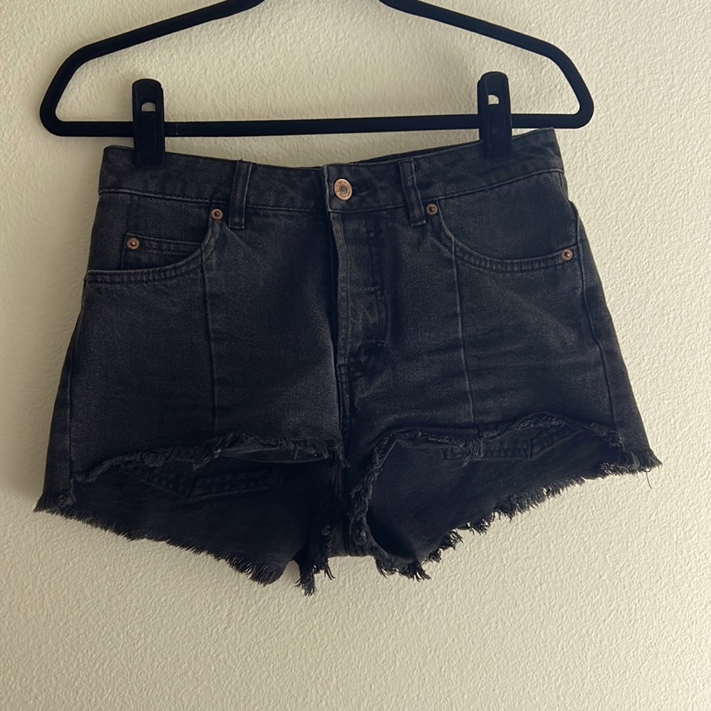H&M Black Denim Shorts